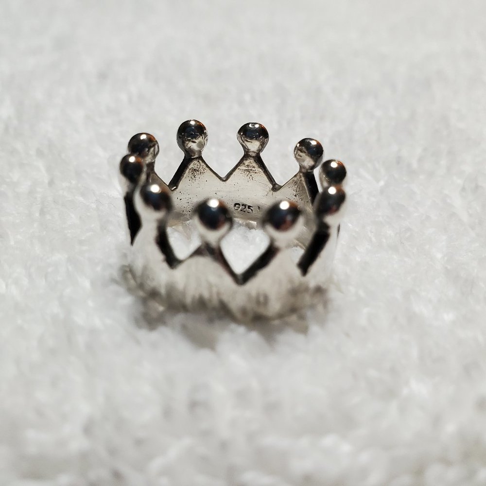 Sterling Silver Crown Ring